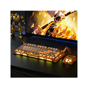  جرافاستار ميركوري كي 1 برو بنسبة 75%  كيبورد ألعاب ميكانيكية لاسلكية إصدار الحرب الخاصة - اصفر