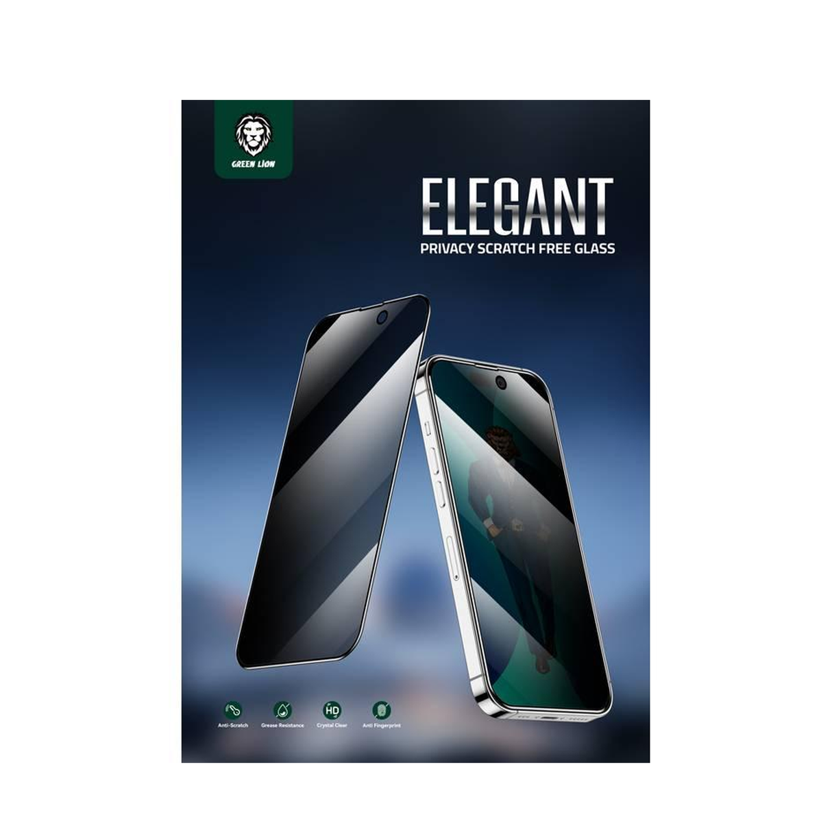 Green Glass Screen Protector for iPhone 14 Pro