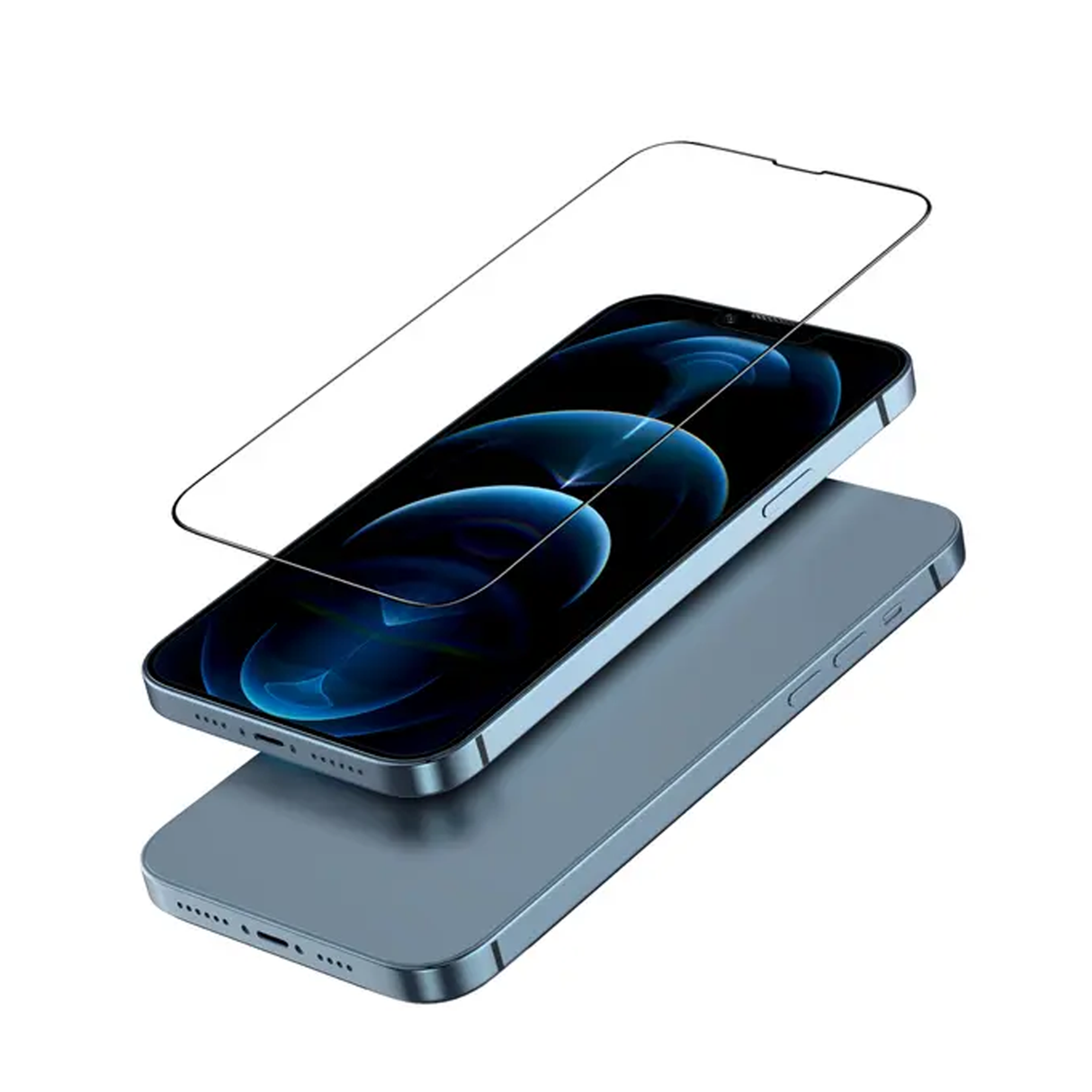 Green Screen Protection Adhesive for iPhone 13/13 Pro Transparent 3D PET HD Glass Screen Protector for iPhone 13/13 Pro - Green