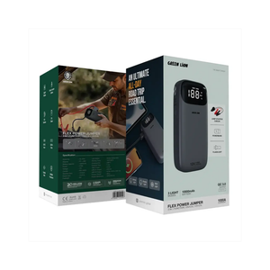 Green Lion Flex Power Jumper and Power Bank 10000mAh - Black