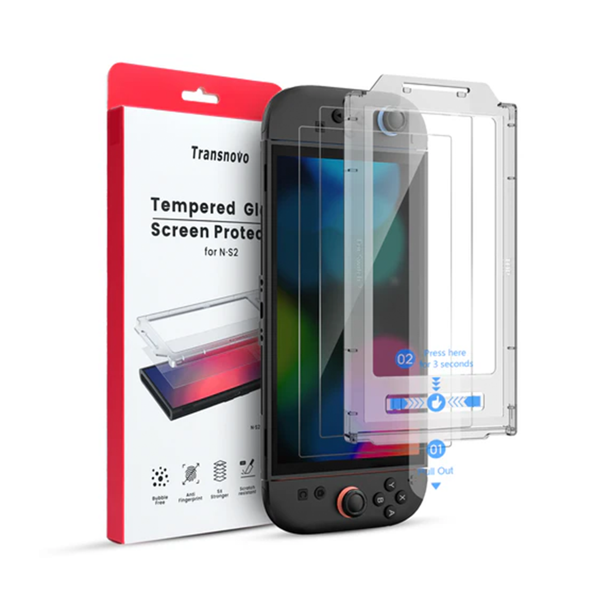 Transnovo HD Screen Protector (2-Pack) with Installation Tool