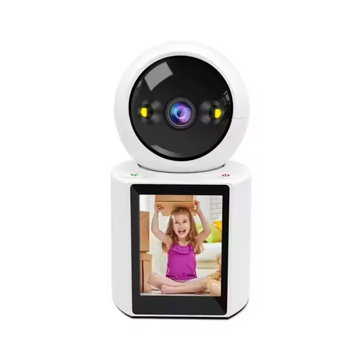 HD Smart Video Calling Camera With 1080P Resolution Intelligent Night Vision & Dual Storage - 2.8” IPS Screen