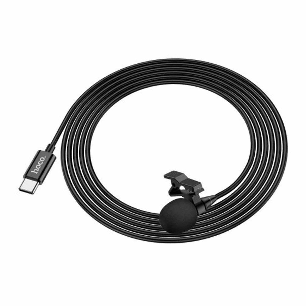 HOCO - L14 3.5 - Lavalier Microphone Type-C - Black - Zayoom