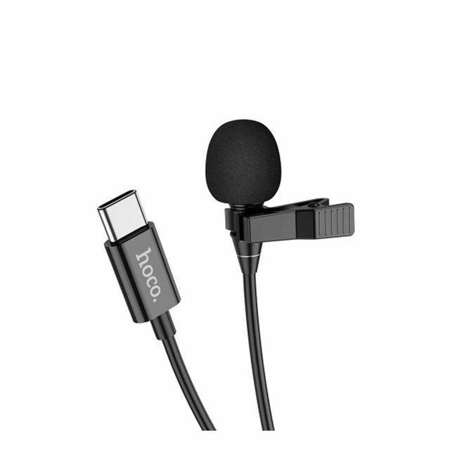 HOCO - L14 3.5 - Lavalier Microphone Type-C - Black - Zayoom