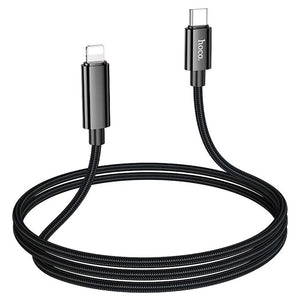 HOCO - U125 - Benefit PD Charging Data Cable with Display IP - Black - Zayoom