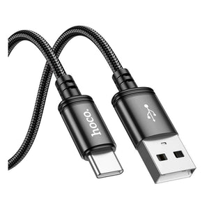 HOCO - X91 - Radiance Charging Data Cable For Type-C 3M - Black - Zayoom