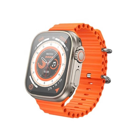 HOCO - Ultra Y12 - Smart Sports Watch Black with Silicone Strap - Orange