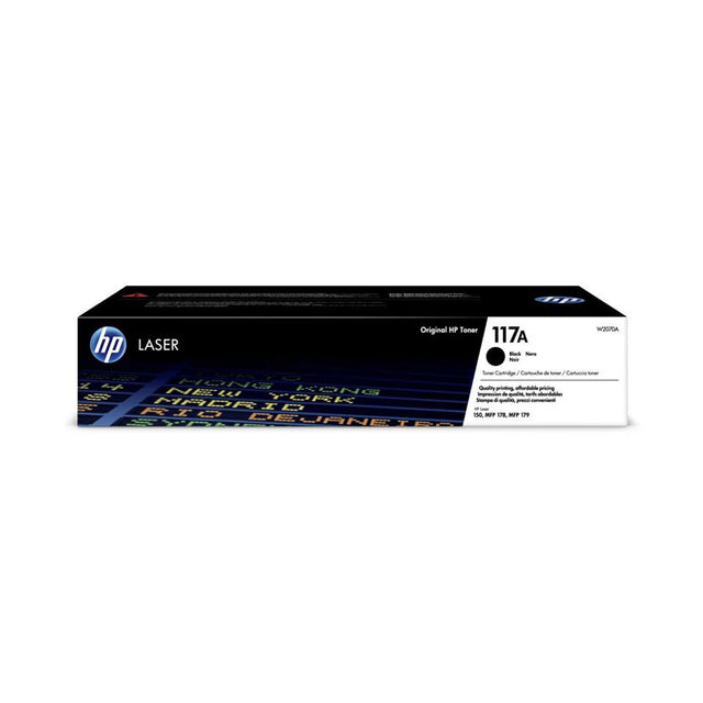 HP 117A Black Original Laser Toner Cartridge - Print up to 1000 Pages - Zayoom