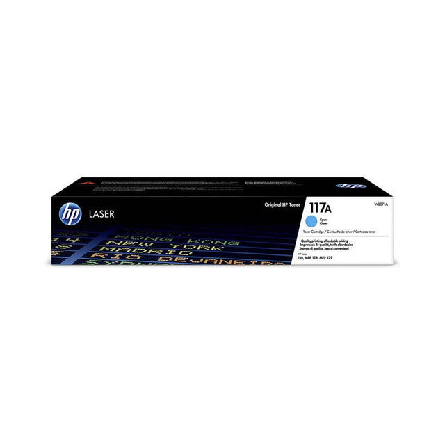 HP 117A Cyan Color LaserJet Toner Cartridge - Print up to 700 Pages - Zayoom