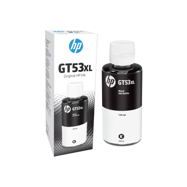 HP GT53XL Black Original Ink Bottle 135ML - Print up to 6000 Pages - Zayoom