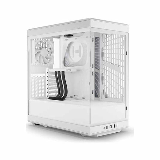 HYTE Y40 ATX Mid Tower Case with Pre-installed 2x120mm Fans - Show White