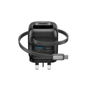 Havit UC252 A-UK - Wall Charger 65W + USB-C Cable - Black