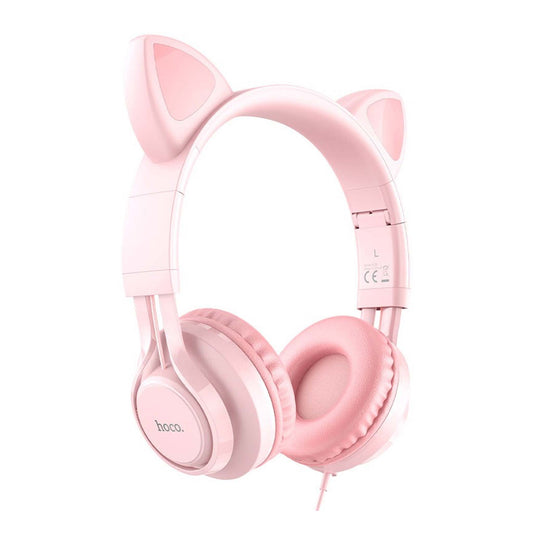 HOCO - W36 - Cat Ear Headphones with Mic - Pink