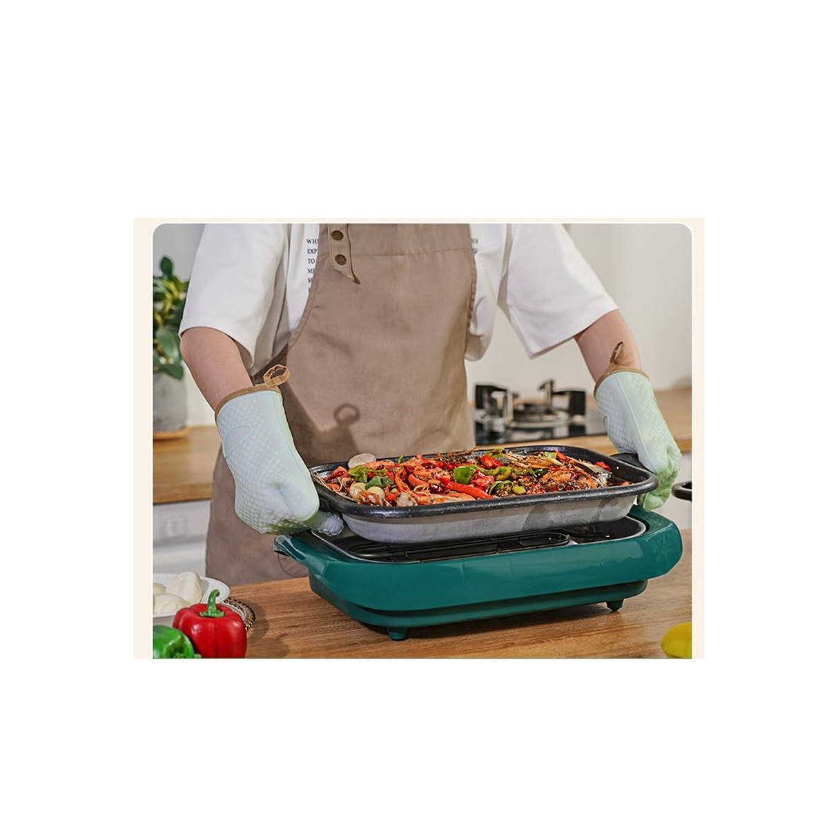 Heat Insulation Baking Gloves Microwave Oven Heat - Proof Gloves Non-Slip GLOVHEA-OKK