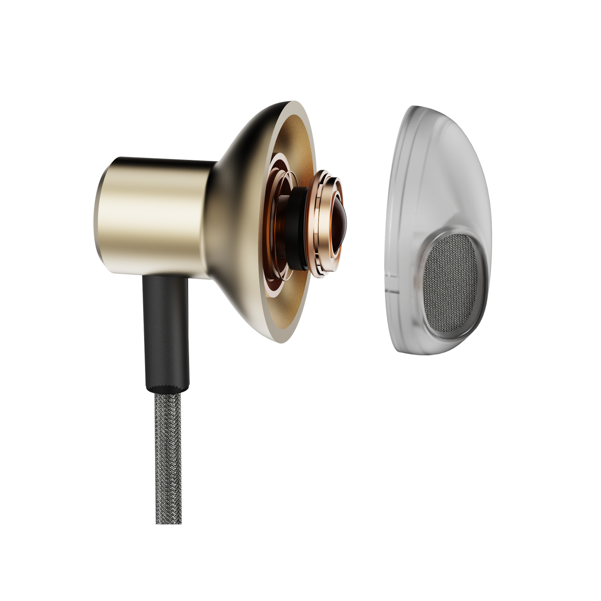 هاي فيوتشر HI5 سماعات سلكية يو إس بي-سي مع ميكروفون، صوت عالي الدقة – شيمبانزي دهبي