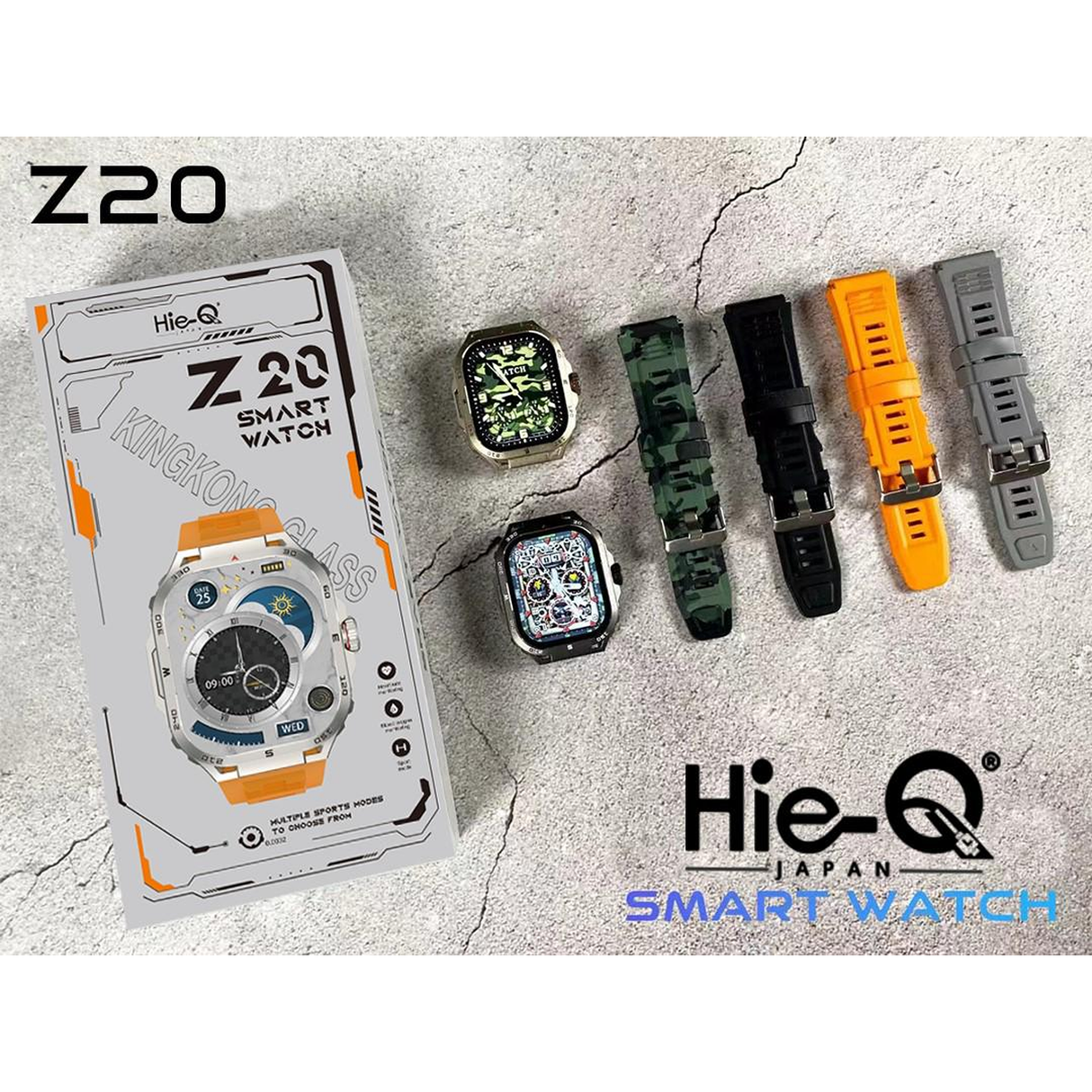 هاي-كيو ساعة ذكية مرطّبة و مقاومة للكسر، بخاصية التشغيل الدائم ومقاومة للماء