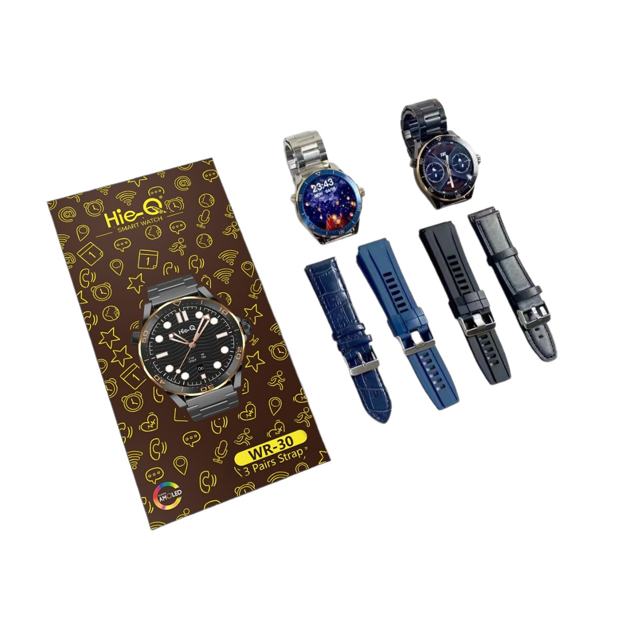 هاي-كيو ساعة ذكية بتقنية بلوتوث للمكالمات، مزودة بمساعد ذكي وتتبع للنوم ومعدل ضربات القلب