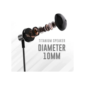 Hifuture Mi5 HiFi Wired Earbuds - Black