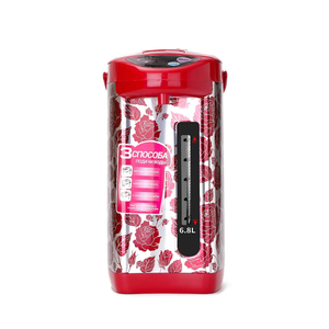 غلاية كهربائية من الستانلس ستيل بسعة كبيرة 6.8 لتر مع موزّع مشروبات ساخنة، حماية من الغليان الجاف ومؤشر ليد – بقدرة 800 واط