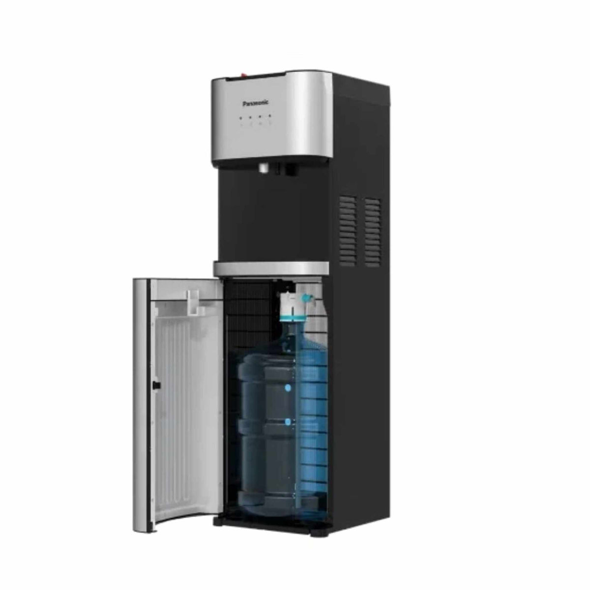 Panasonic Bottom Loading Water Dispenser, Black/Stainless Steel - SDM-WD3436BG