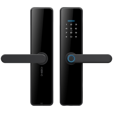 قفل TT سمارت عالي الجودة للأبواب الخشبية سي91 برو - اللون الأسود