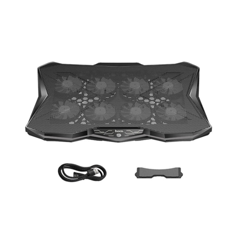 هوكو DH26 حامل تبريد لابتوب بمراوح متعددة وإضاءة RGB