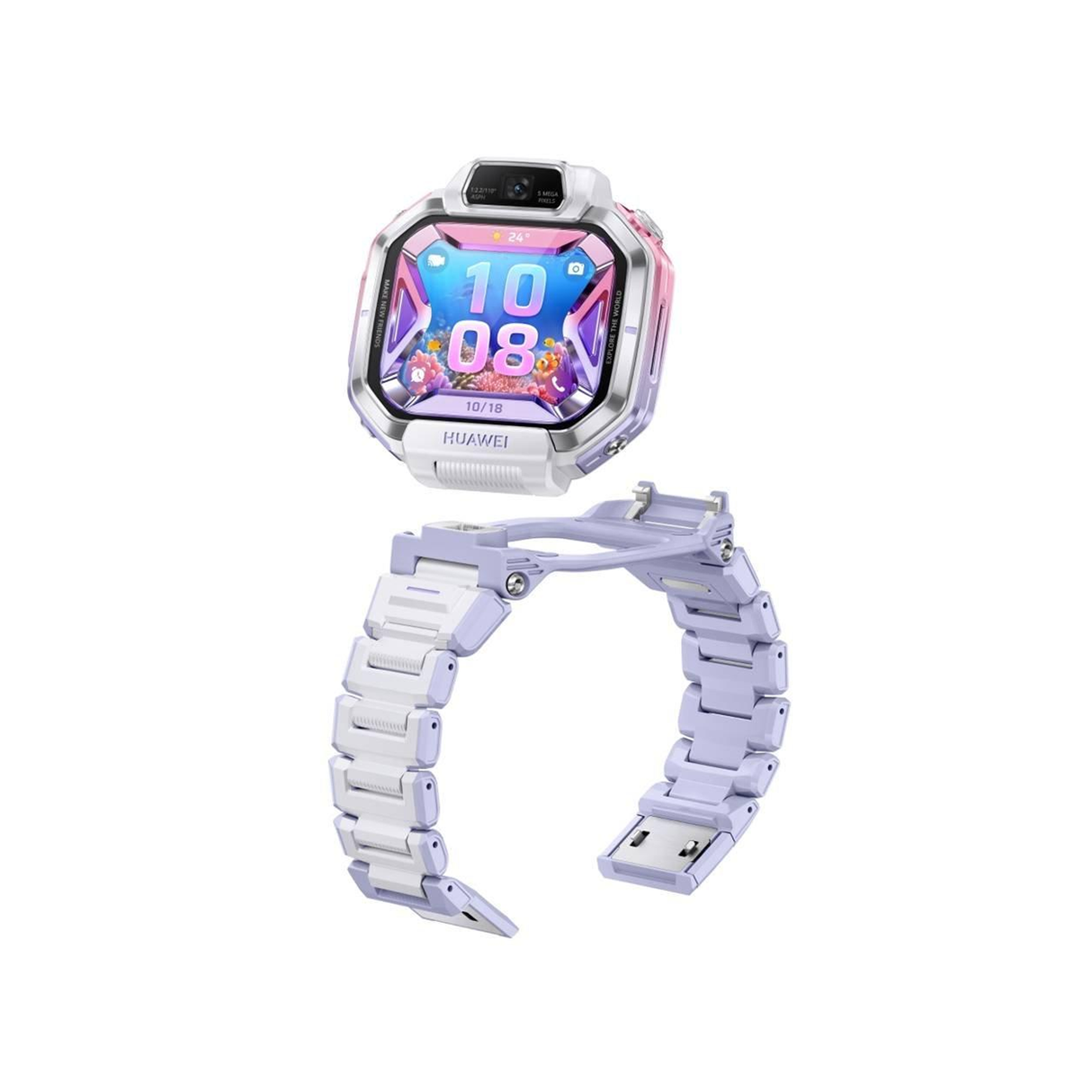 Huawei Kids Watch X1 Pro 64GB Storage - 120-190mm Size 13MP Camera - Purple