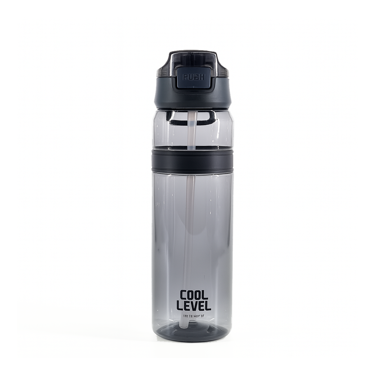 Cool Level Hygienic Plastic Bottle-850ml - Black