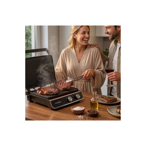 Hyundai 4-Slice Press Grill - Detachable Non-Stick Coating Grill Plate - 2000W
