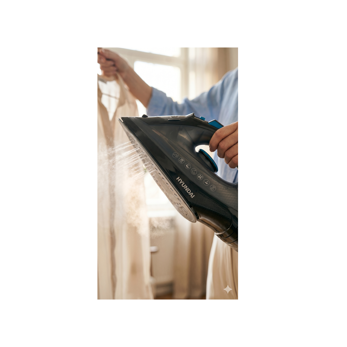 Hyundai Steam Iron - 2600W - Cord Rewind Function