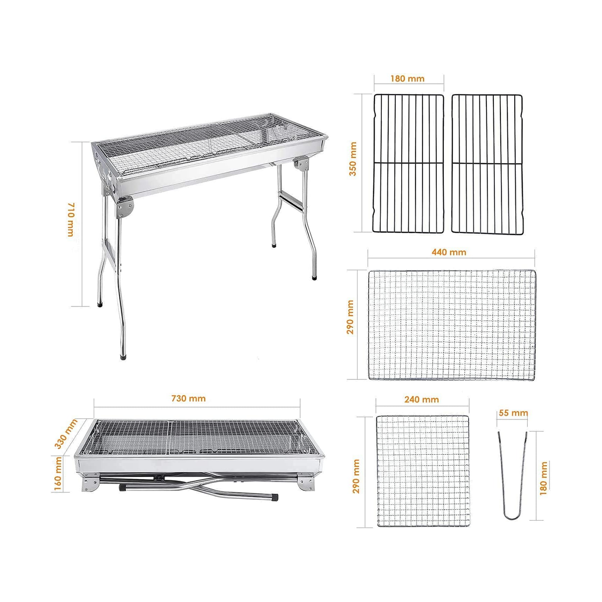 شواية IE-54416 (680 × 320 × 730 سم)