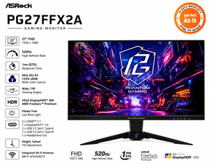 ازروك شاشة الألعاب PG27FFX2A – مقاس 27 بوصة فل اتش دي - معدل تحديث 520هرتز