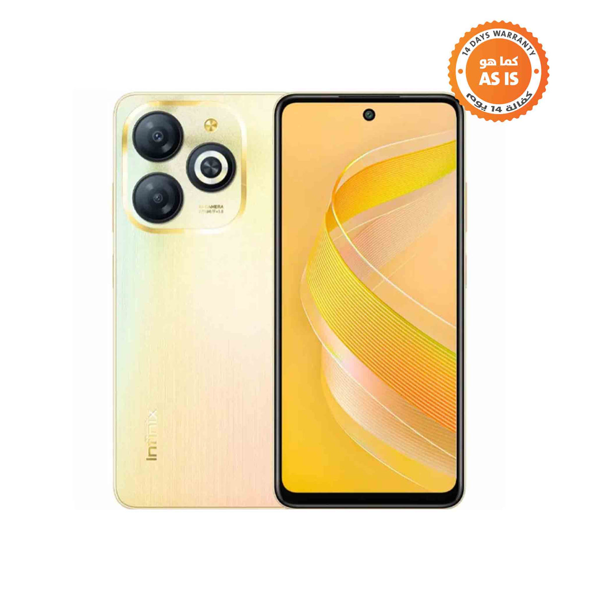 Infinix Smart 8 - 128GB - 4GB RAM - Shiny Gold - Mobile Phone – Zayoom