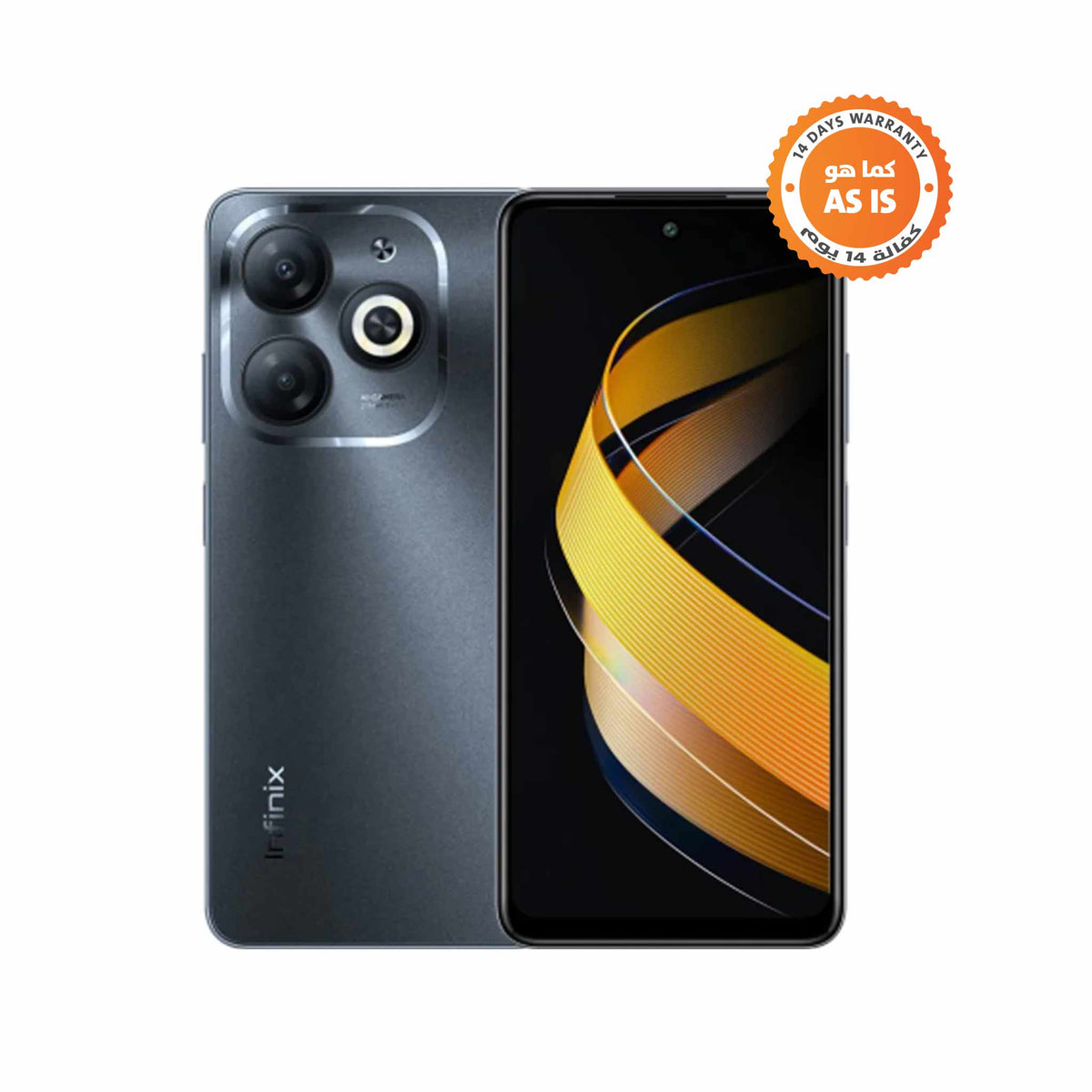 Infinix Smart 8 - 64GB - 4GB RAM - Mobile Phone - Timber Black - ASIS