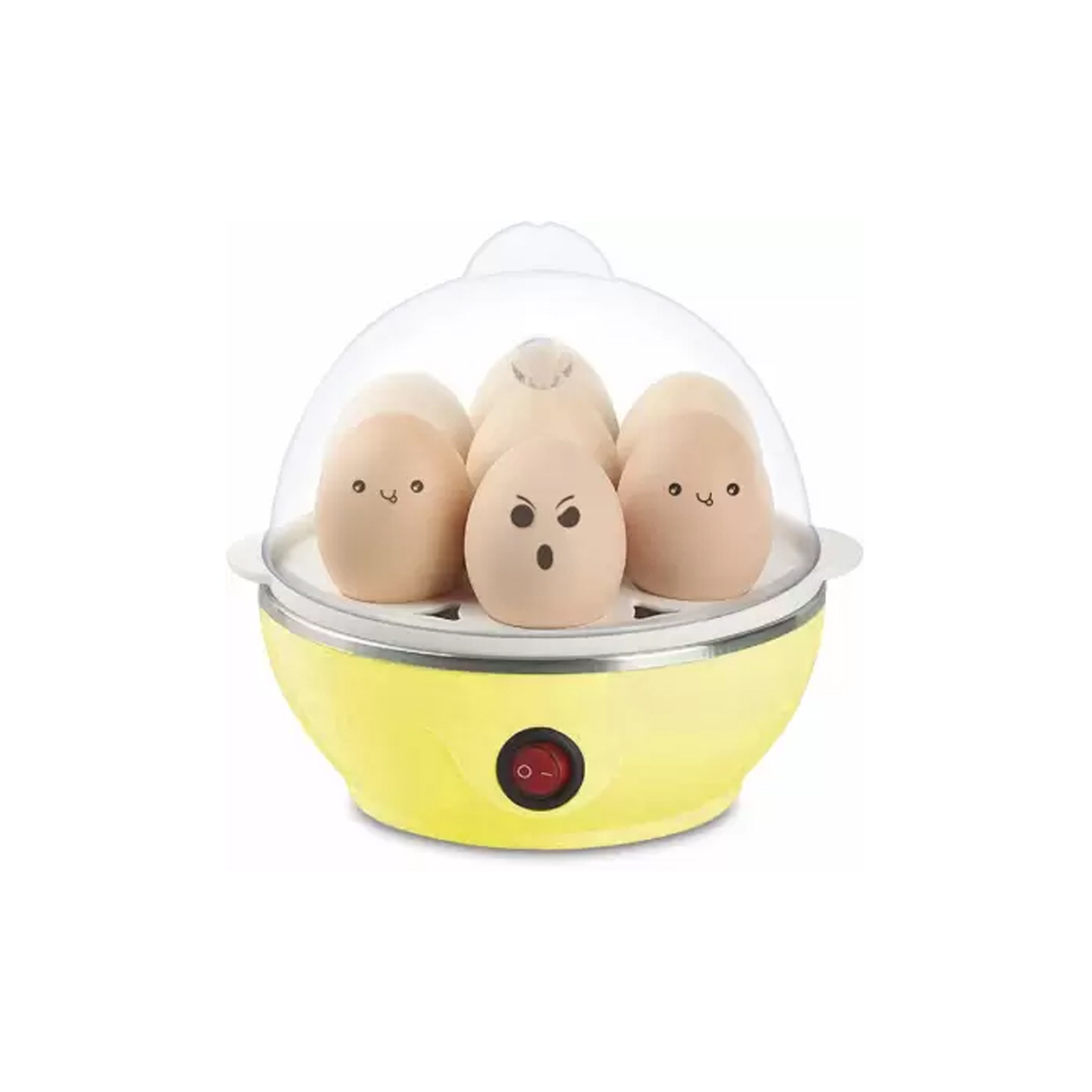 Instant Electric Egg Steamer & Boiler With 7 Slot Capacity - Assorted Colors