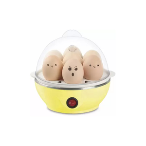Instant Electric Egg Steamer & Boiler With 7 Slot Capacity - Assorted Colors