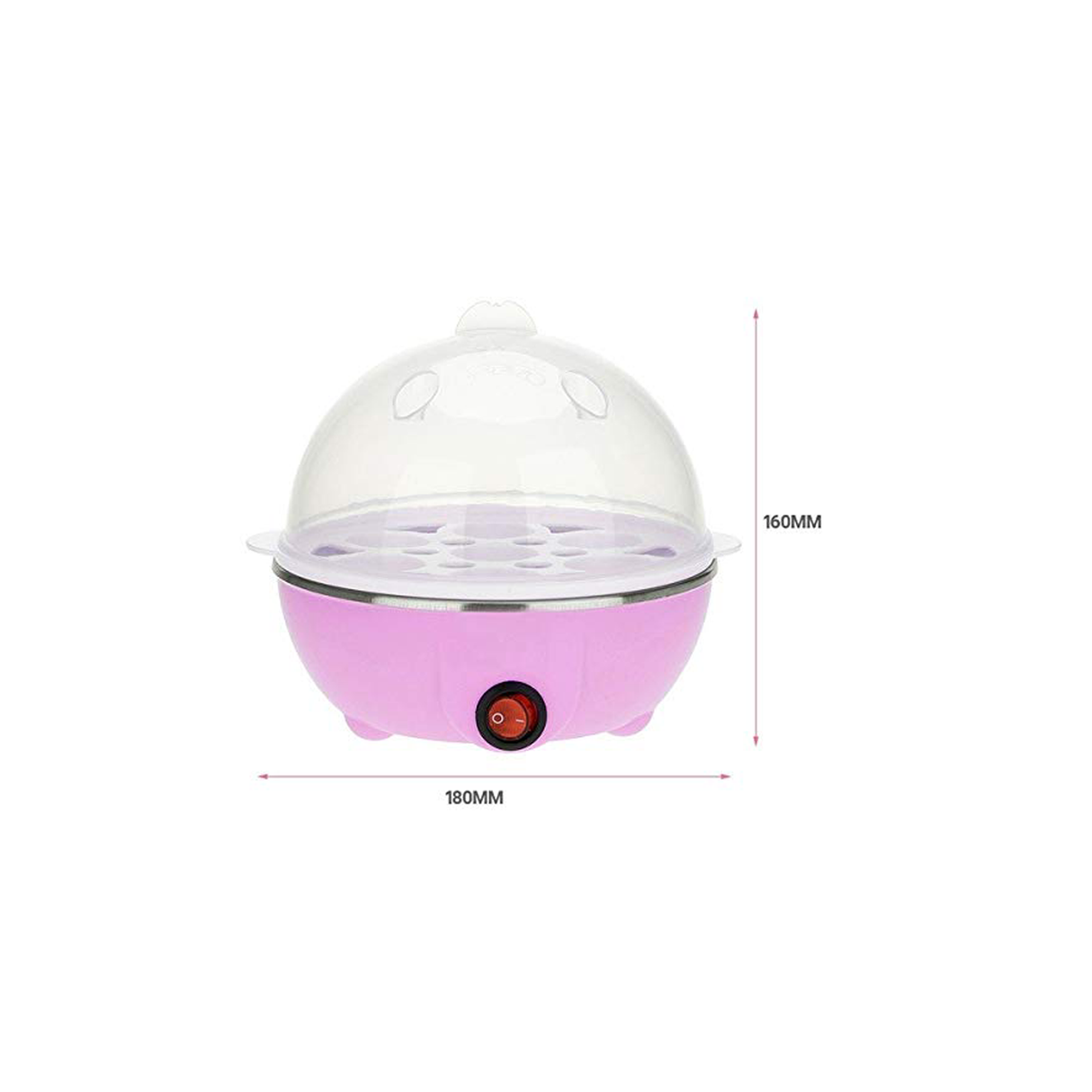 Instant Electric Egg Steamer & Boiler With 7 Slot Capacity - Assorted Colors