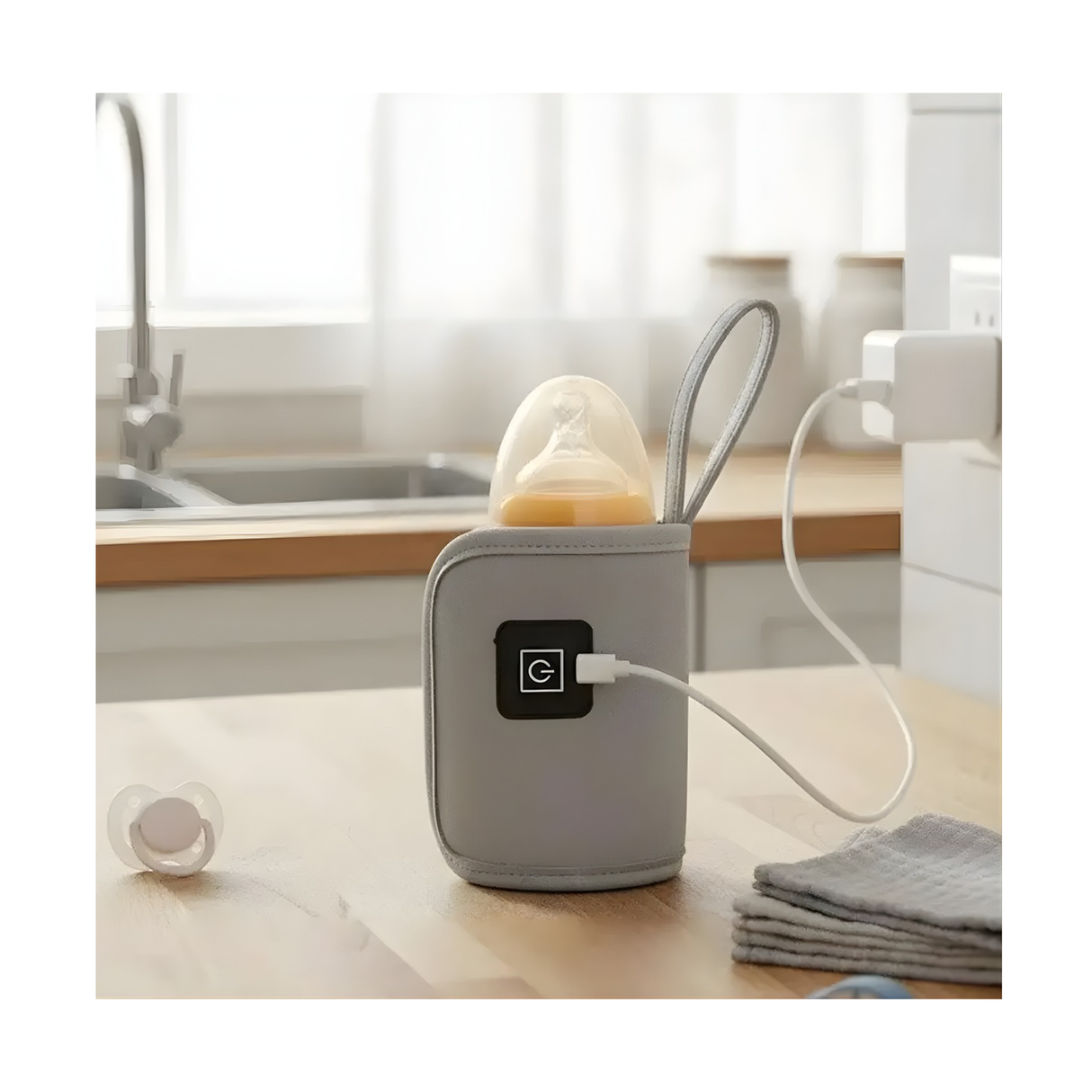 USB Baby Bottle Warmer – 3-Mode Temperature Control