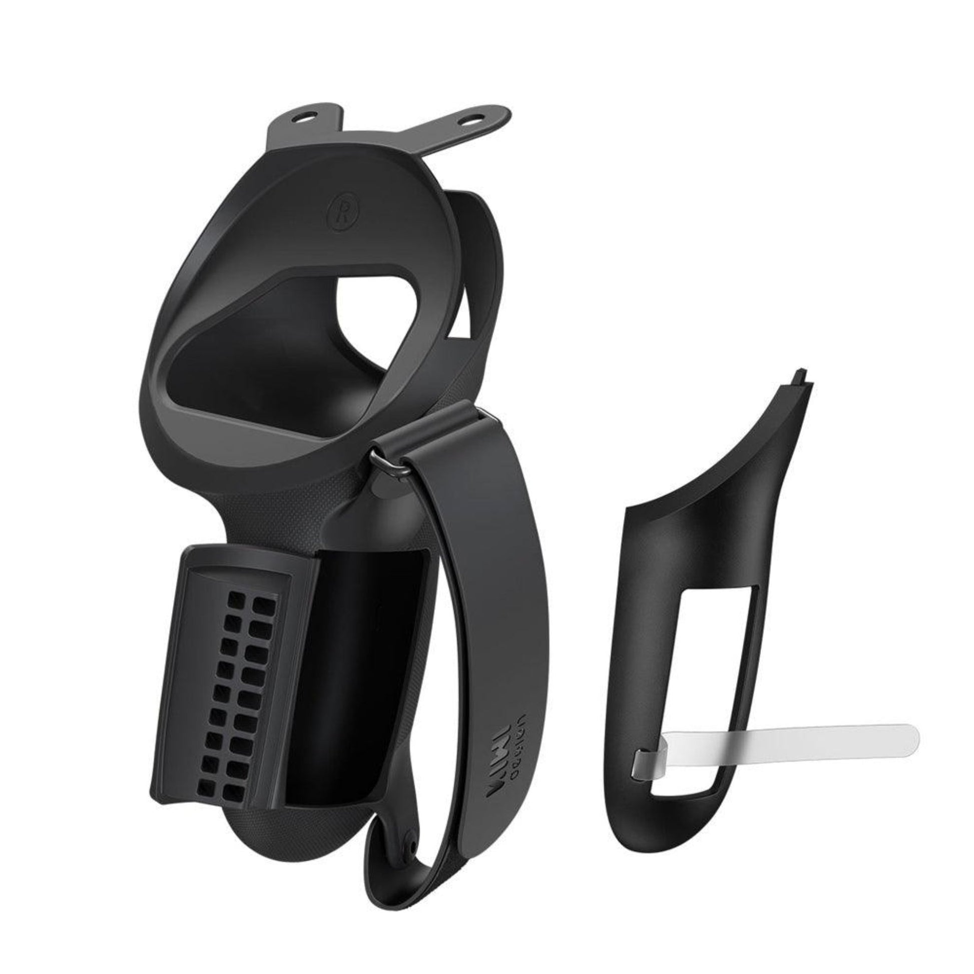 KIWI Design Silicone Grip Cover For Meta Oculus Quest 2 Accessories Protector With Knuckle Straps - Black & White ( AS-IS) - Zayoom