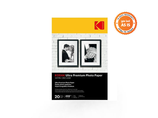 Kodak Ultra Premium Photo Paper-RC Satin 280GSM 4R-Pack of 20 (AS-IS)