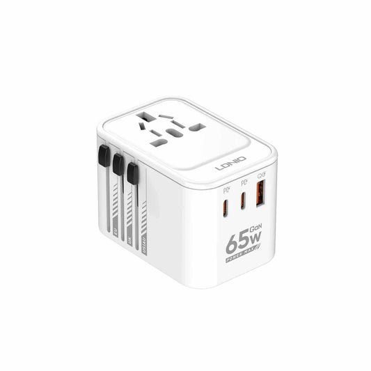 LDNIO - 3 USB Ports - 65W GaN Travel Adapter Z6