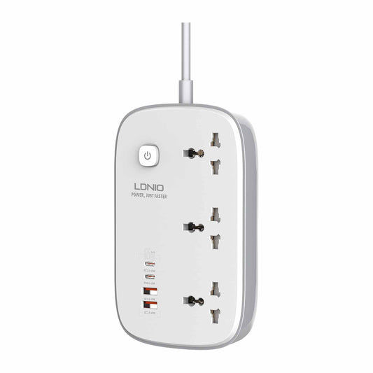 LDNIO 3 AC Outlets - 4 USB Power Strip SC3416