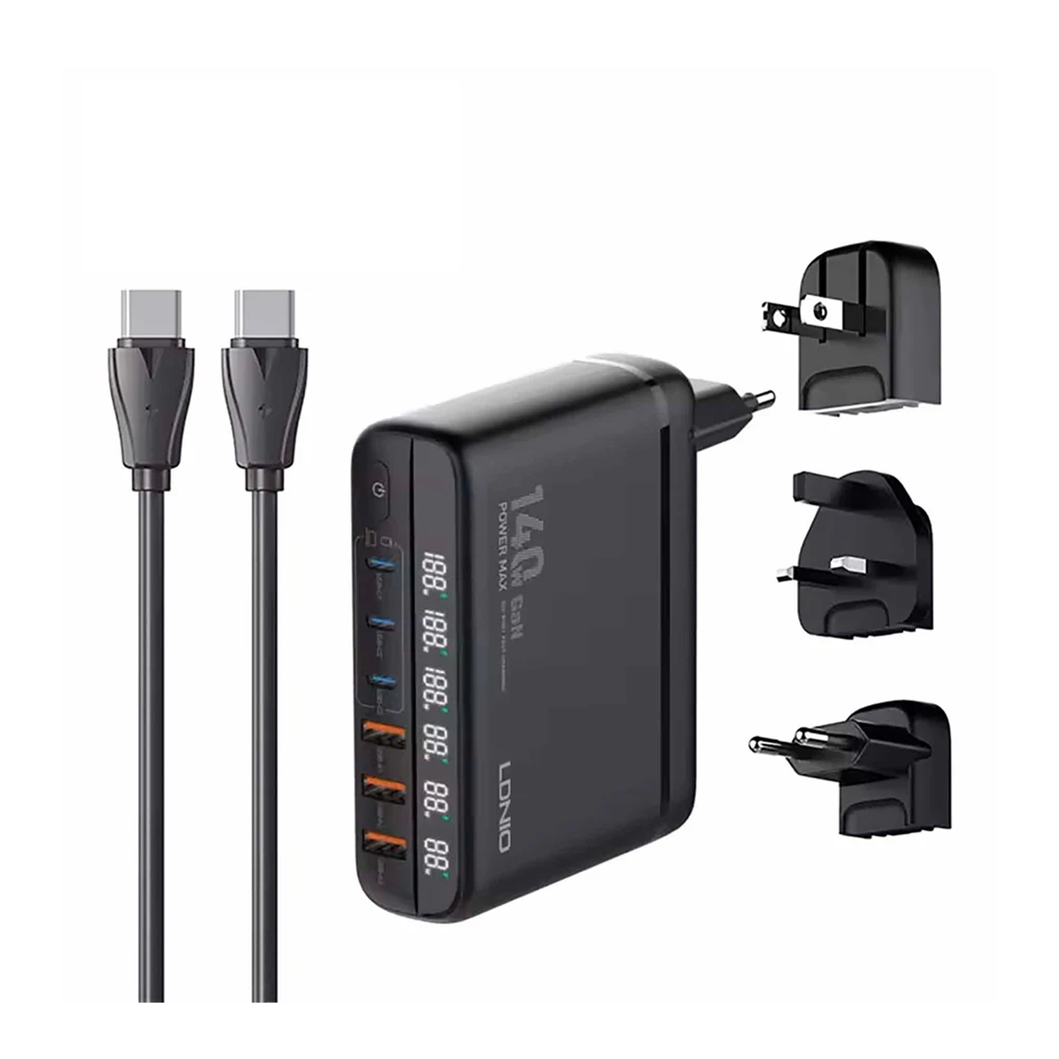 لدنيو - شاحن سطح المكتب فائق السرعة - بقوة 140 واط