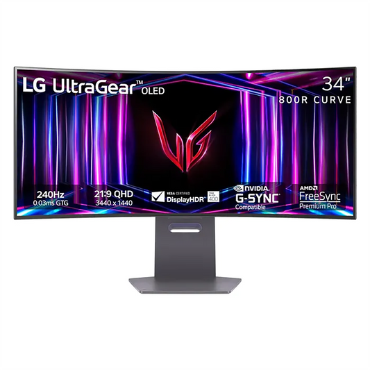 LG Curved UltraGear OLED WQHD  - 34 Inch - 240 Hz - 0.03ms - G-Sync Gaming Monitor - Black