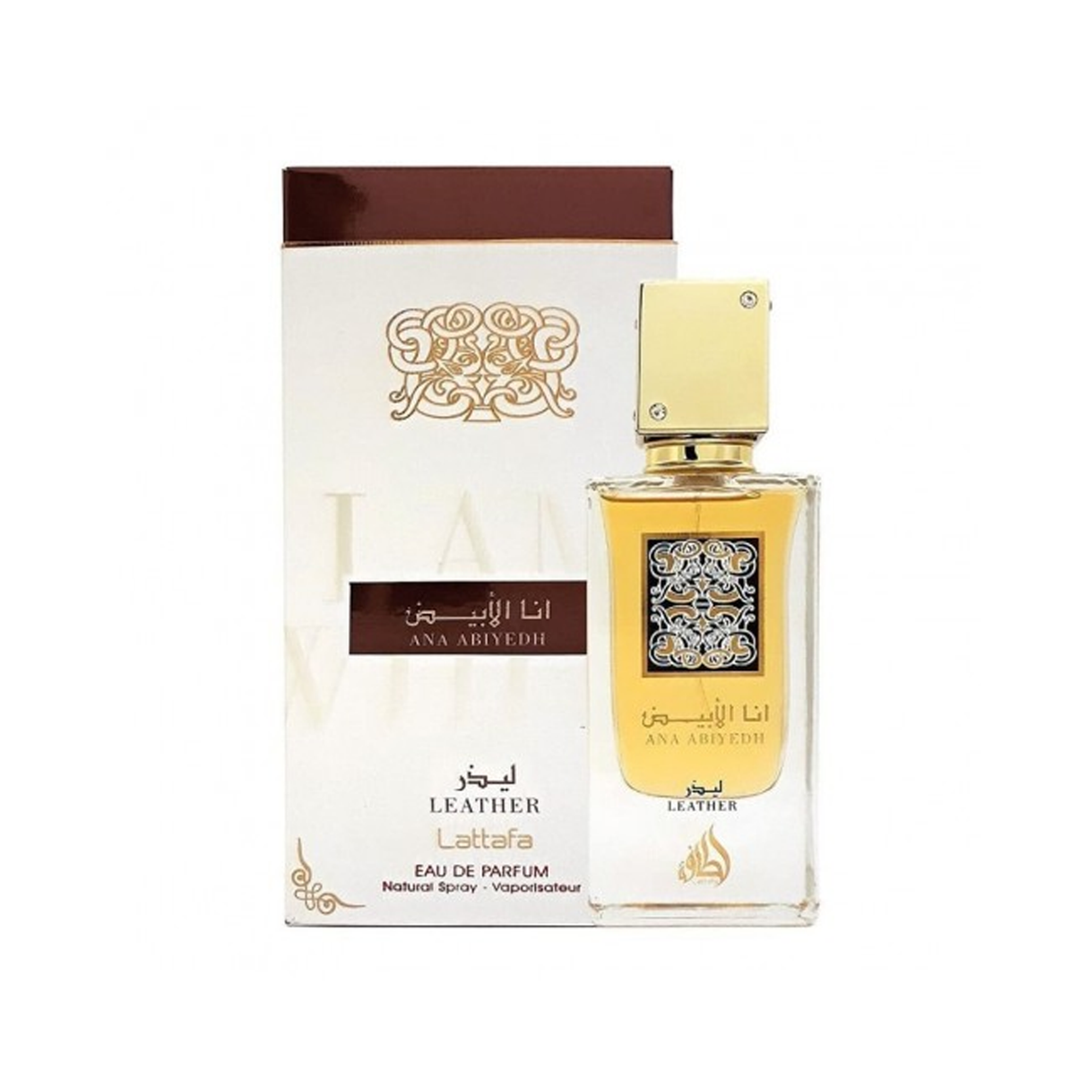Lattafa Ana Abiyedh Leather EDP For Unisex 60 ml