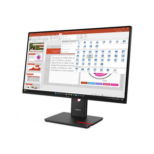 لينوفو شاشة ThinkVision T27-40 - مقاس 27 بوصة FHD IPS - زمن استجابة 4ms - تردد حتى 120Hz - منافذ HDMI 1.4 / DisplayPort 1.2 / VGA / USB-A / USB-C - حامل قابل لتعديل الارتفاع