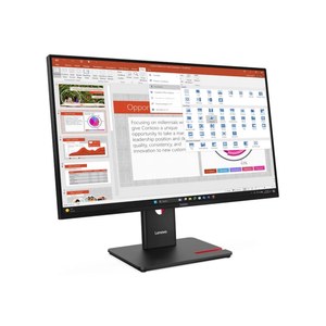 لينوفو شاشة ThinkVision T27-40 - مقاس 27 بوصة FHD IPS - زمن استجابة 4ms - تردد حتى 120Hz - منافذ HDMI 1.4 / DisplayPort 1.2 / VGA / USB-A / USB-C - حامل قابل لتعديل الارتفاع