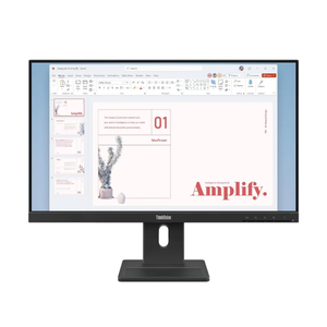 لينوفو شاشة ThinkVision E24-40 - مقاس 23.8 بوصة FHD IPS - زمن استجابة 4ms - تردد 100Hz - منافذ D-Sub / HDMI 1.4 / DisplayPort 1.2 - سماعة - حامل قابل لتعديل الارتفاع