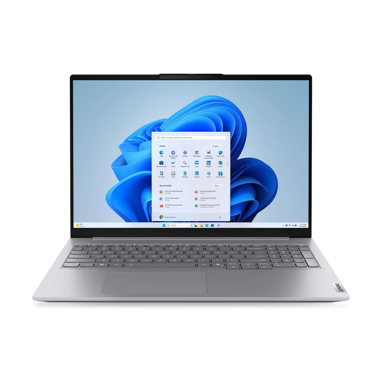 Lenovo Laptop ThinkBook 16 G8 - 16 Inch WUXGA - Ultra 5 225U - 16GB - 512GB (NVMe M.2 SSD) / DOS (Without OS) - Arabic/English With Lenovo 15.6 Inch Casual Toploader