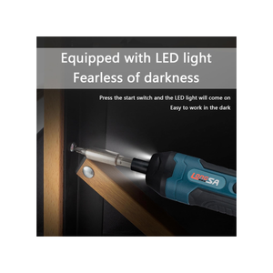 لونغسا ‎36‎ في ‎1‎ طقم مفك قابل لإعادة الشحن مع البطارية 3‎ مؤشرات عزم دوران ليد الكتابة بسرعة وحقيبة حمل